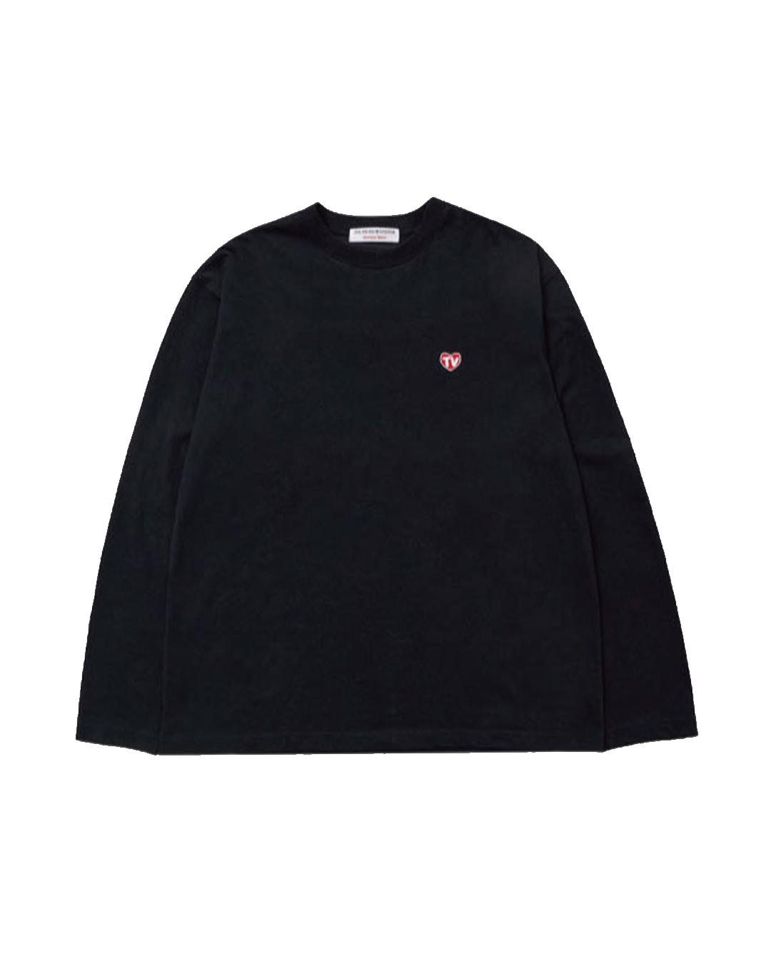 The Museum Visitor Tv Heart Logo Long Sleeve (Black) L