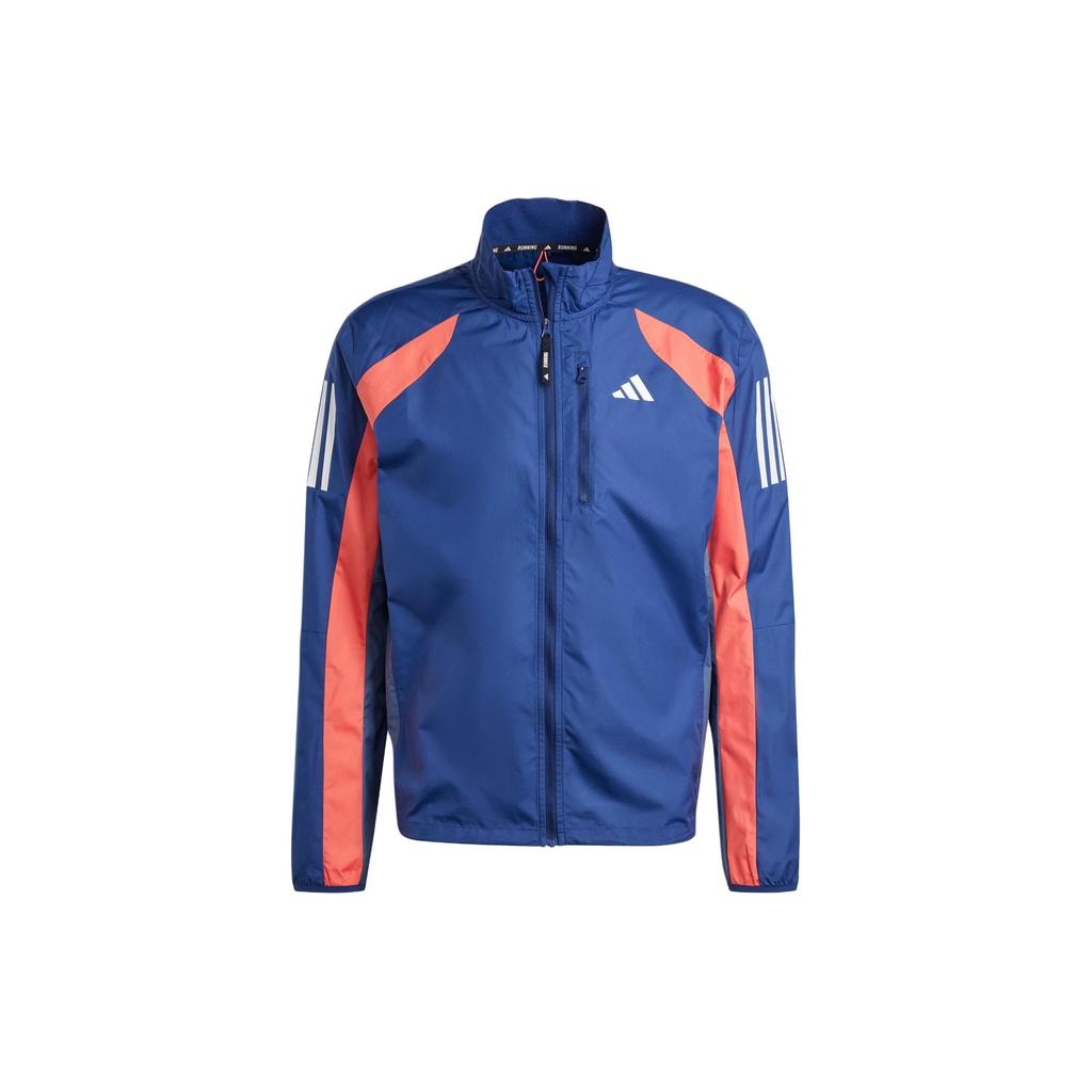 Adidas Own The Run Colorblock Jacket Men Outerwear Navy IK4992