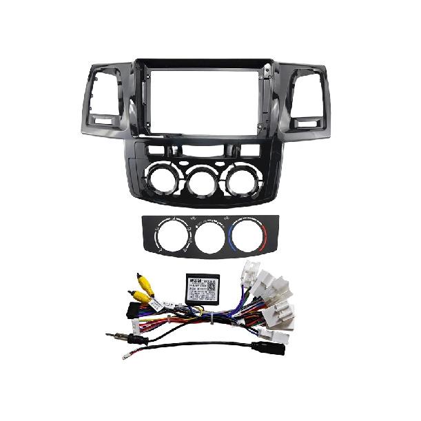 9 Inch Car Frame Fascia Adapter For Toyota Fortuner Hilux Vigo Android Radio Dash Fitting Panel Kit 2005-2015