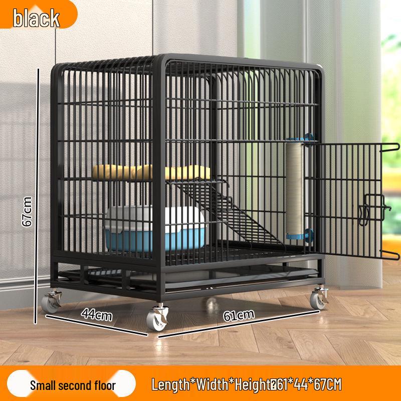 Compact Multi-Layer Indoor Cat Cage and Nest House