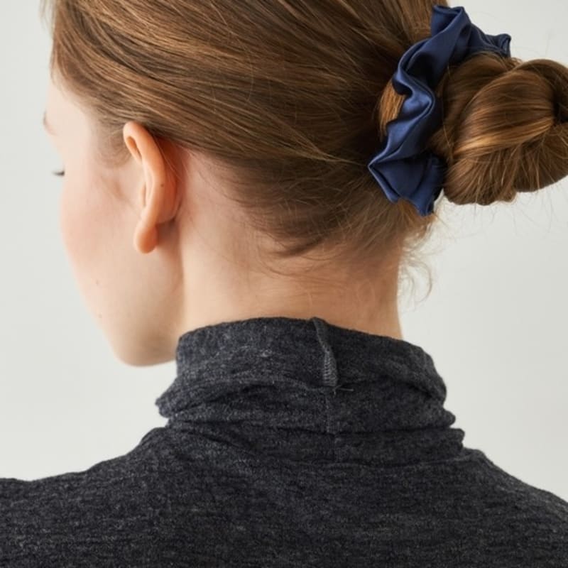 VILLA DE SILK Baby scrunchie 3set(White/Silver/Navy)