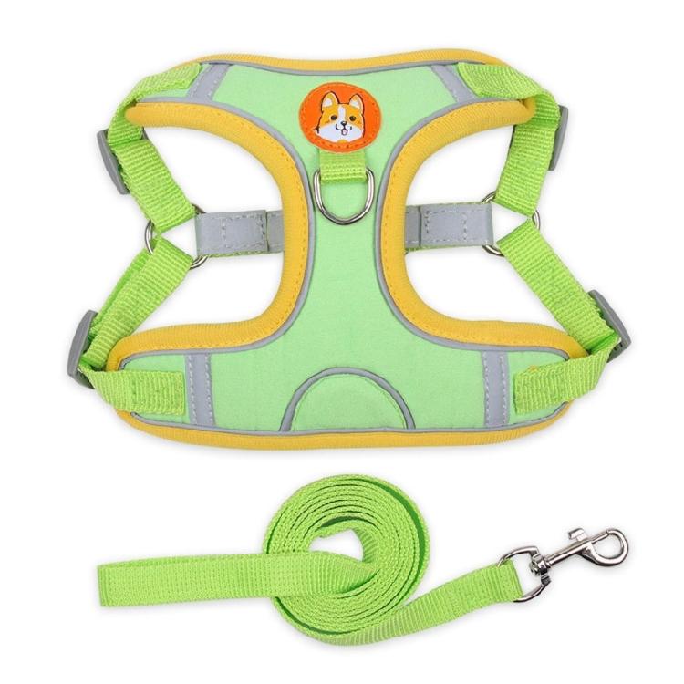 Dog Harnesses Pet Chest Strap Vest Type Dog Traction Rope Reflective Breathable S