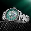 Men's Quartz Watches Stainless Steel Strap Couple Bracelets Wristwatch with Day Date 24-Hour Moon Phase Function Relogio Womens Watch