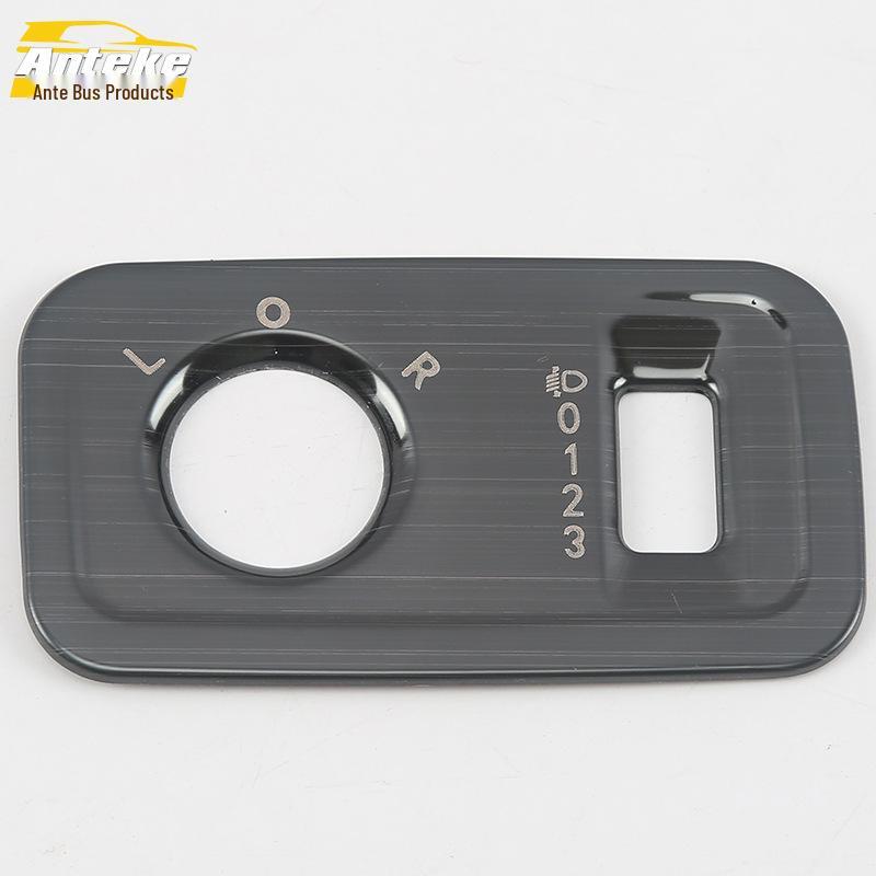 Compatible with 18 Models: 360 Stainless Steel Headlight Control Decorative Frame & Adjustment Button Patch Accessories