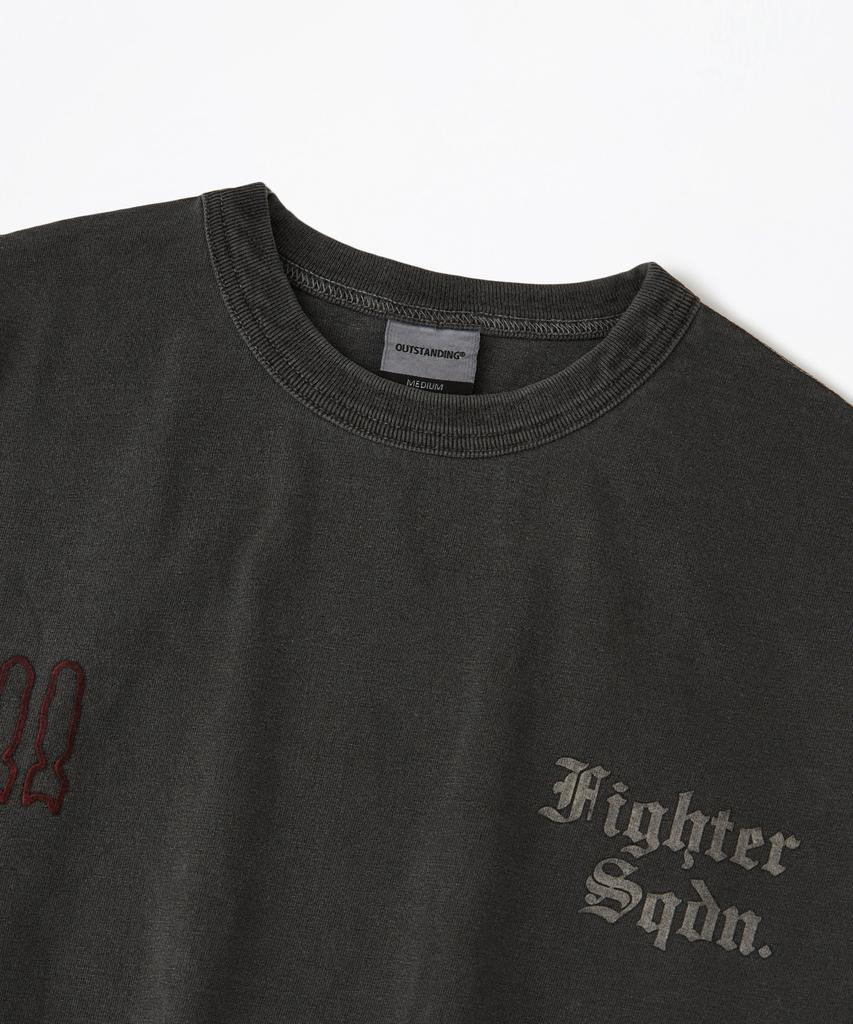 OUTSTANDING Mil Series Tee(Fighter Sqdn)_Pigment Charcoal