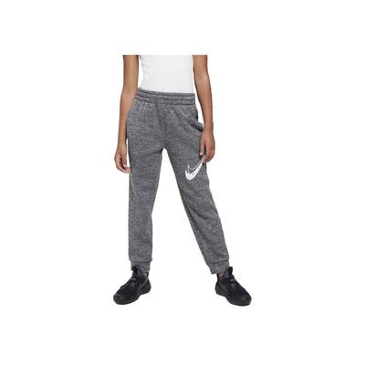Fleece Simple Warm Water-Resistant Knitted Sports Pants Kids Bottoms Black Light-Smoke-Grey HF4418-010