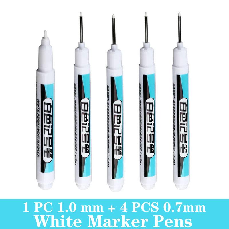 3/5 PCS White Permanent Paint Marker Set for Wood Rock Plastic Leather Glass Stone Metal Canvas Art Supplies Painting Supplies