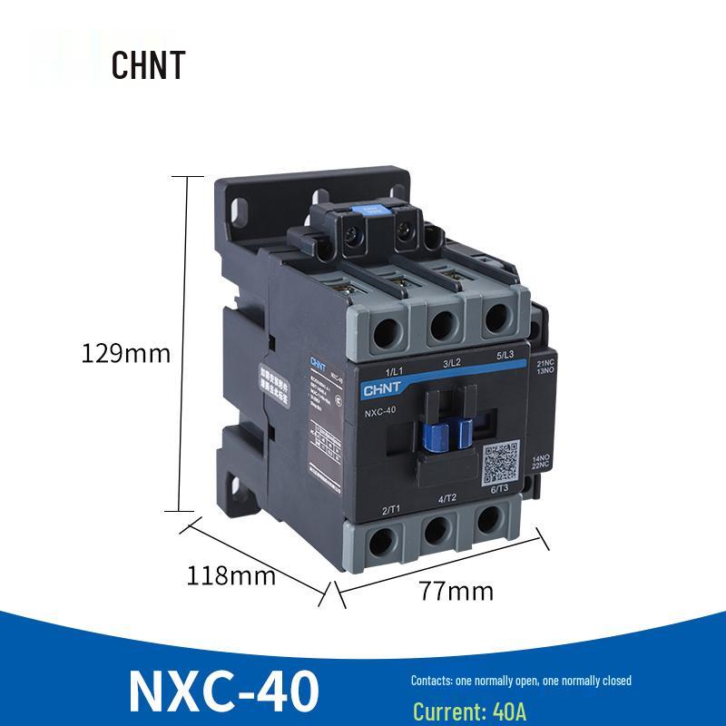Zhengtai NXC AC Contactor 220V Single-Phase / 380V Three-Phase Normally Open/Closed CJX2-1210 1810