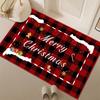 Non-Slip Christmas Cartoon Floor Mat for Entryway, Living Room, and Bathroom