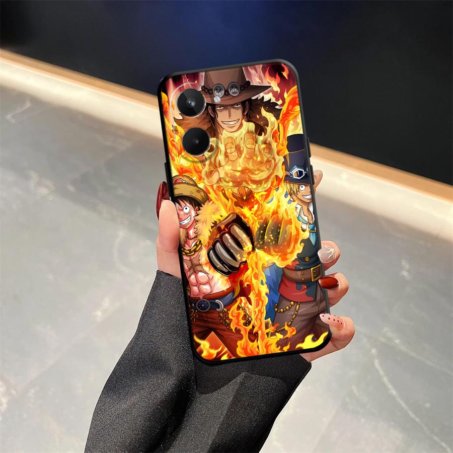 Cool Luffy ACE Case for Realme C15 C12 C21 P3 Ultra 11 Pro Nazro 50 50i C25 12 14 GT Master Neo2 C33 C35 C53 C55 Phone Cover