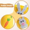 Empty Easter Basket Portable Decorative for Egg Doll Candy Holiday Toddler Boys Girls Reusable Egg Bucket Gift Storage Basket