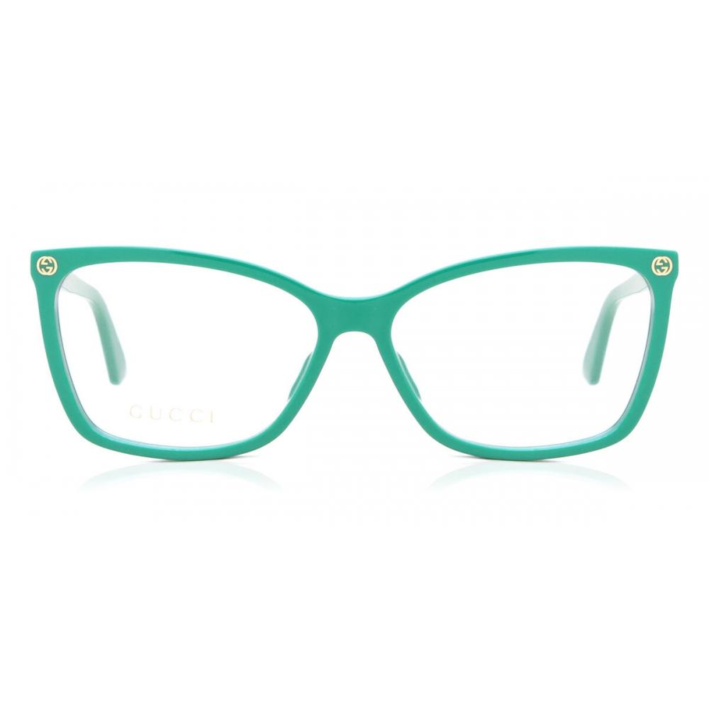 

Gucci Gg0025o 012 Women Eyeglasses Green/56