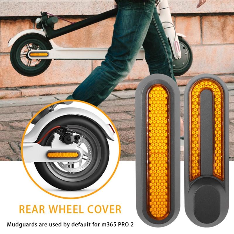 Side Cover Wheel Hubs Cap Reflective Strips Set for -M365/1s/Pro/Pro2-/Lite/G30 Max Electric Scooter