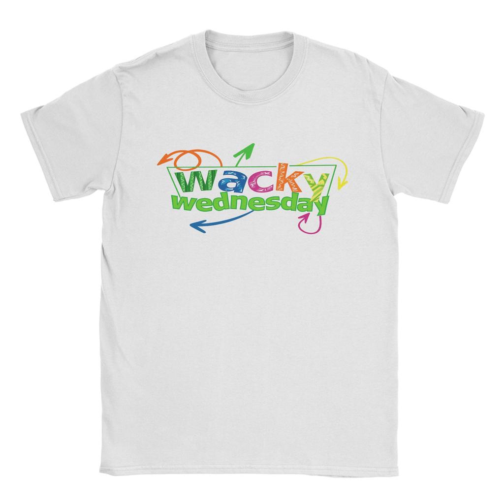 Wacky Wednesday Spirit Week Party Day TShirt Summer  Hip Hop T Shirts Adult 100 Cotton ONeck Plus Size Top Tees