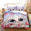 Cartoon Sheep Duvet Cover Set Cute White Sheep Flowers Pattern King Queen Full Size For Kids Boy Girl Gift Polyester Bedding Set
