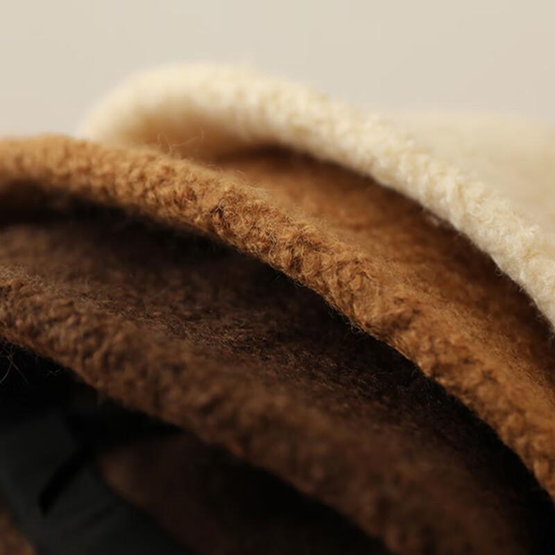 LCsanyp Women's Winter Wool Fisherman Bucket Hat