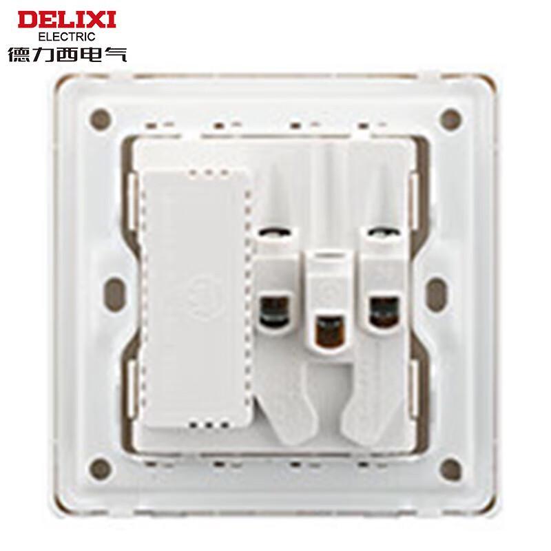 Delixi Electric Type 86 Flush Mount Wall Socket with 5-Hole USB & Type-C