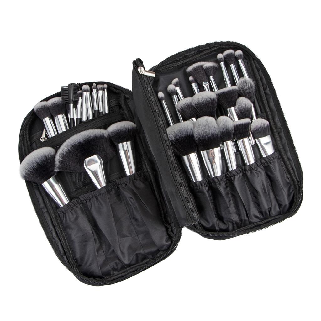 40 Stück Make-up Pinsel Set für Lidschatten Concealer Foundation Lippen Weicher Holzgriff Kosmetikpinsel