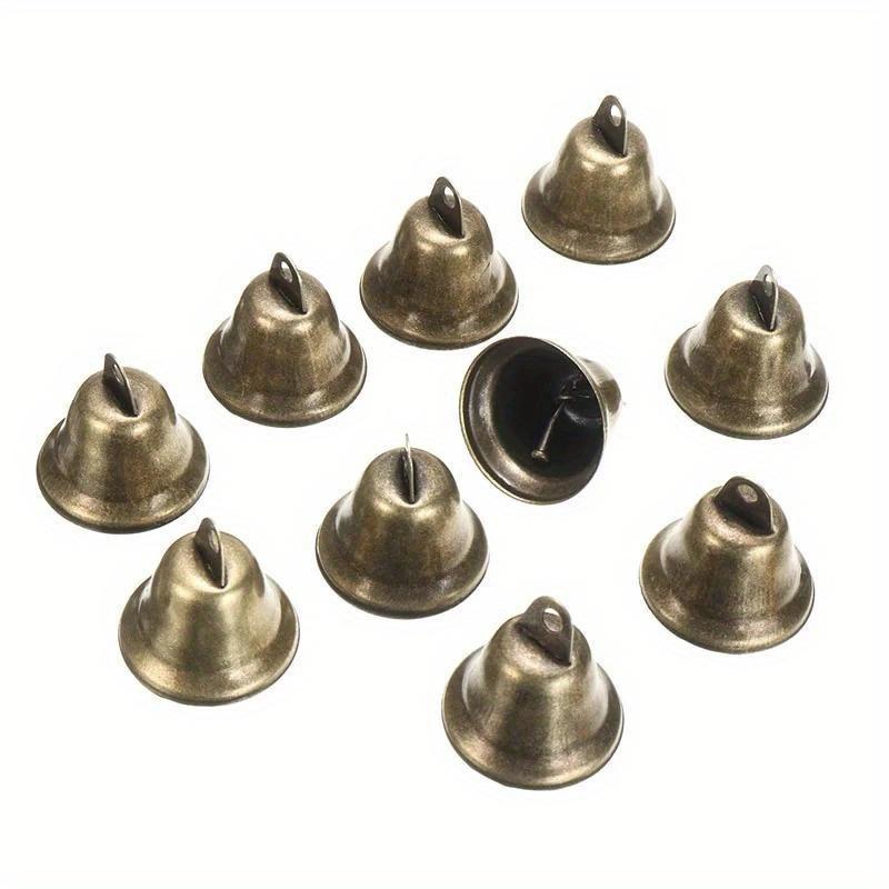 10Pcs 38mm Brass Christmas Decoration Jingle Bells Pet Pendants Hanging for Festival Party Making Wind Chimes Decorations