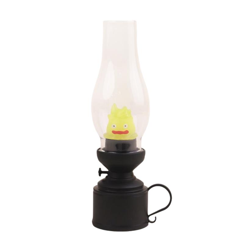 Xiaomi Calcifer Flameless Night Light Halloween Retro Decorative Candle Light Cartoon Anime Cute Lamp Bedroom Bedside Table Lamp