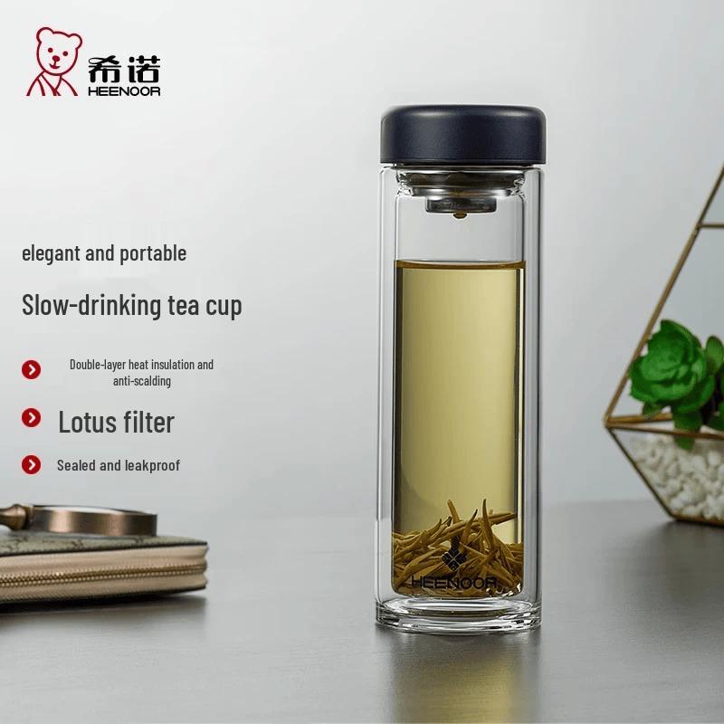Xinuo Double-Wall Glass Tea Infuser Bottle