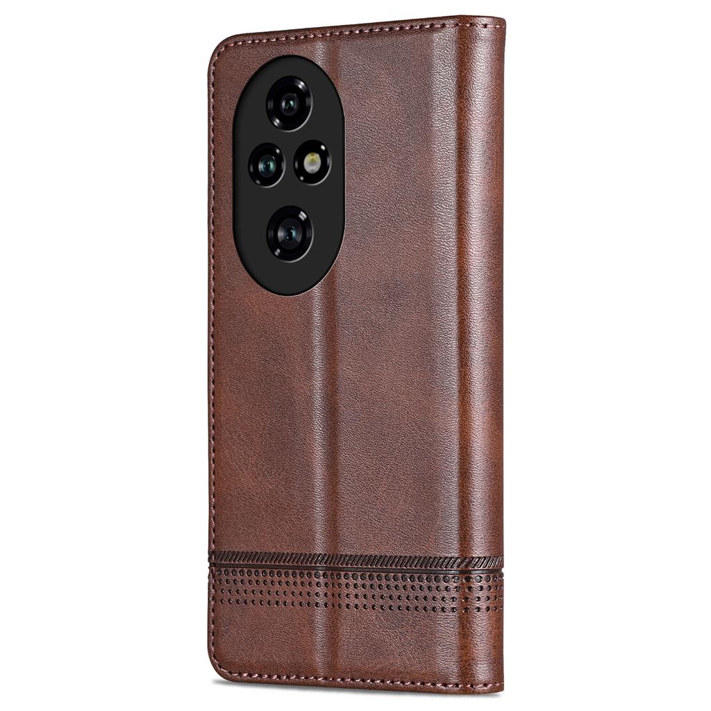 For Honor 200 5G Case Leather Phone Cover Magnetic Flip Closure