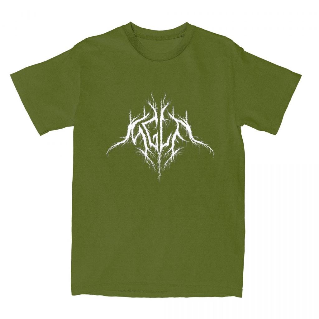 Man T-Shirt Mgla Black Metal Music Logo T Shirts Leisure Beach Tees Vintage Custom Logo 100% Cotton Tops Gift