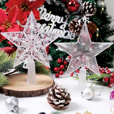 Wesołych Świąt Dekoracja LED Gwiazda Świąteczna Zawieszki Ozdoby na Choinkę do Dekoracji Domu Navidad Nowy Rok 2026 Prezent Akcesorium