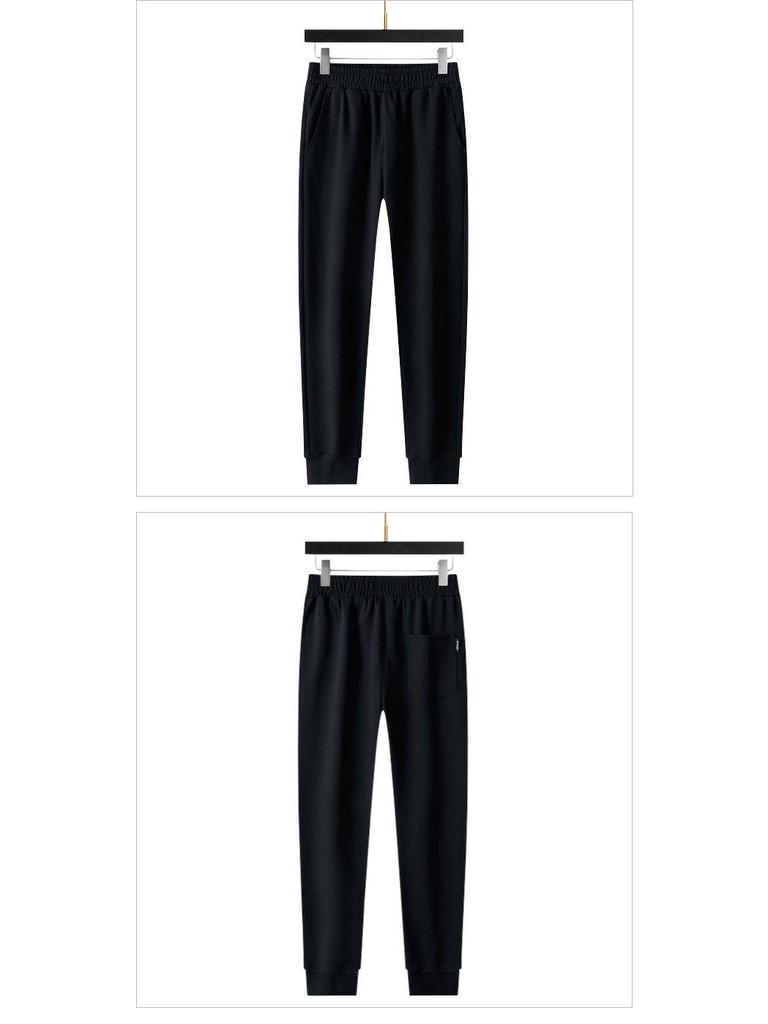 Unisex Loose Fit Knitted Jogger Sweatpants - Versatile Spring & Autumn Wear