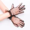 Full Finger Driving Stretchy Cycling Korean Style Polka Dot Gloves Women Lace Gloves Lace Gloves