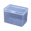 Rectangular Transparent Plastic Storage Box for Accessories and Screws