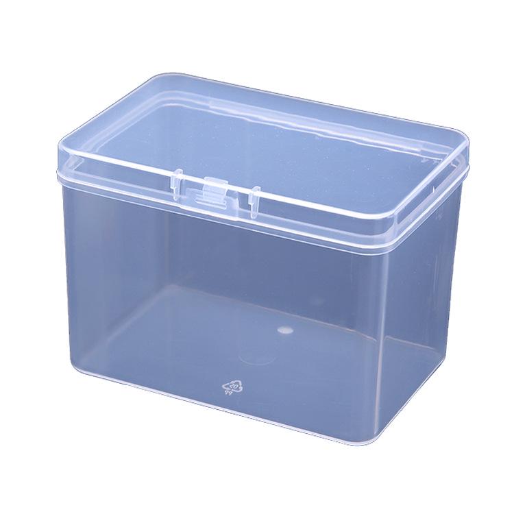 Rectangular Transparent Plastic Storage Box for Accessories and Screws
