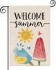 Hello Summer Ice Cream Popsicles Garden Ag Double Sided 12x18 Inch Farmhouse H JJE DDI GGX