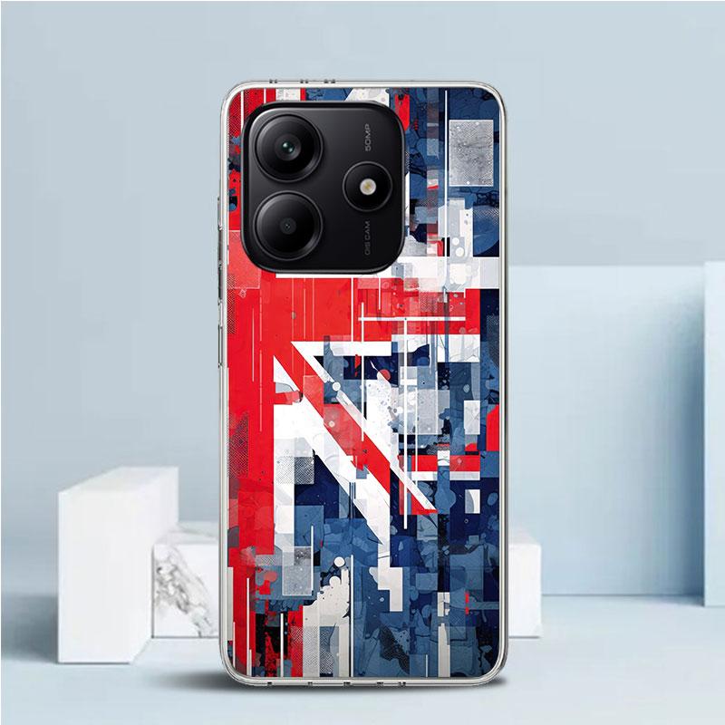 

Union Jack England UK Flag Soft Cover for Xiaomi Redmi Note 15 14 13 12 Pro Plus Phone Case 14S 11S 11T 11E 10S 10 4G Pattern Sh Redmi Note 15 Pro 5G