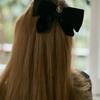 ANOETIC ANC SATIN VELVET RIBBON HAIRPIN_BLACK