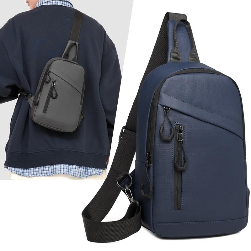 Men's Breast Bag Fashionable and Simple New Messenger Bag Leisure Sports Shoulder Bag Small Bag Outdoor Commuter Backpack