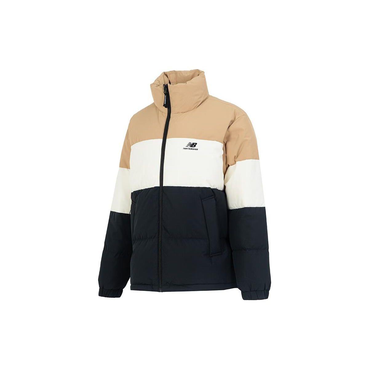 

Пуховик на молнии New Balance с логотипом, куртки унисекс, цвет хаки 5PC44283-BEI