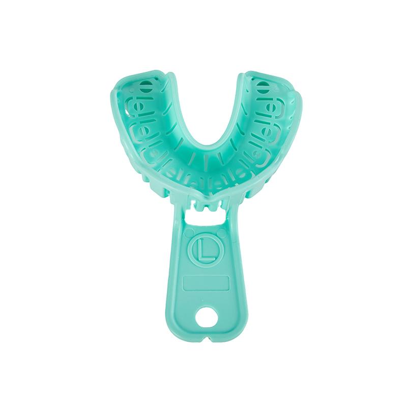 6 Bucăți Tavă pentru Implante Dentare Verde Tavă Mucegai Parțială Detașabilă pentru Întregul Gura Ușor de Pliat Baffle Plastic S/M/L