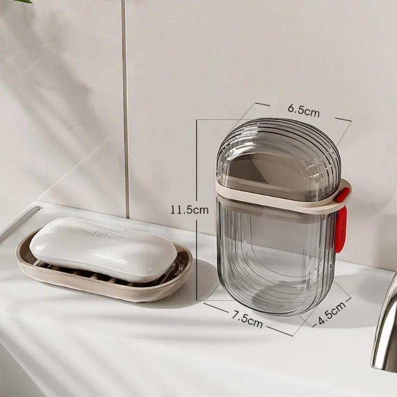 Soap Case Leakproof Travel with Drain Tray – for Shower, Gym, Camping & Travel