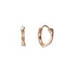 14K Pink Gold Brisa Small Webbing One-Touch Earrings TEPK4P03936M