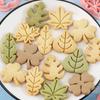 8 Pieces Cute Leaves Cookie Cutters For Baking Cookie Mould Press Leaves Cookie Mould Set Kitchen Tools Plastic Cookie Stamps