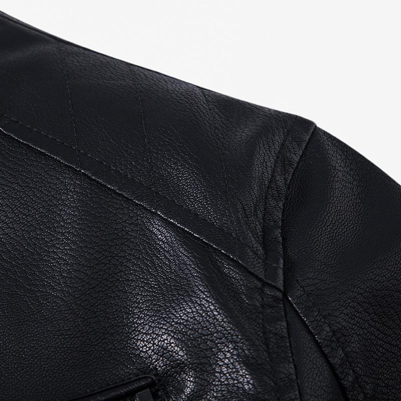 Men's Korean Style Warm Leather Jacket - Autumn & Winter Casual Fashion with Plus Velvet