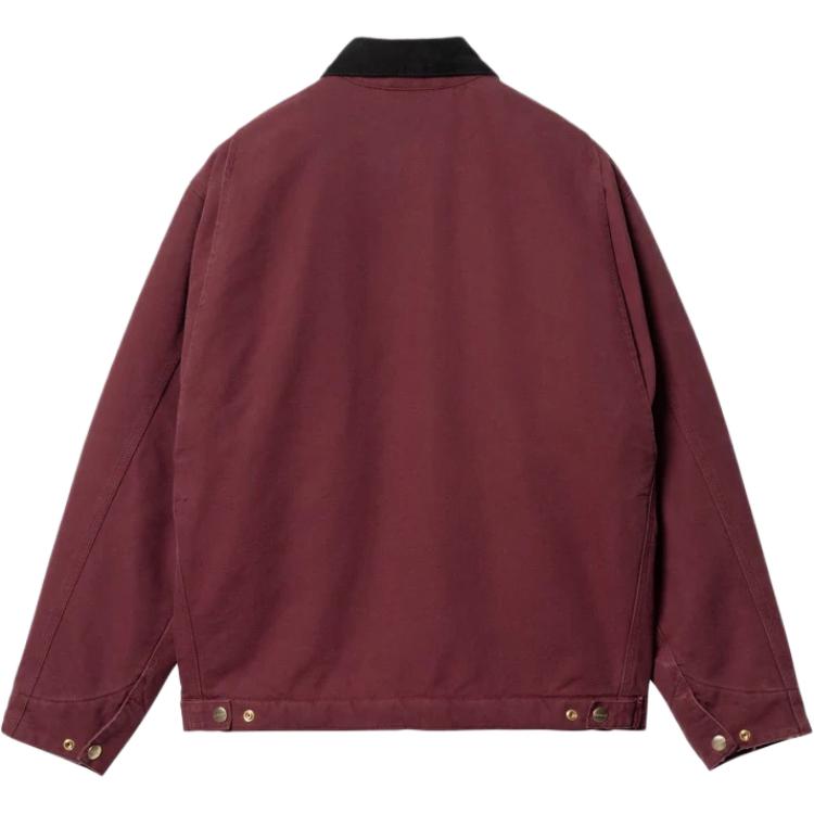 Carhartt WIP OG Detroit Aged Canvas Jacket Malbec/Black Unisex Streetwear I027358-2CP-3K
