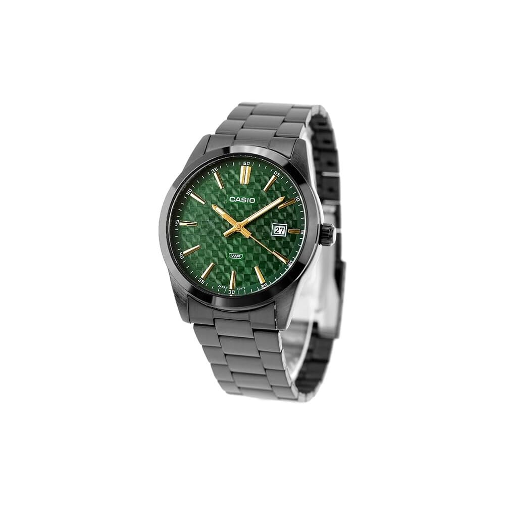 Casio Cheap Casio Standard Quartz Men s Wristwatch MTP-VD03B-3A Black Leather Band