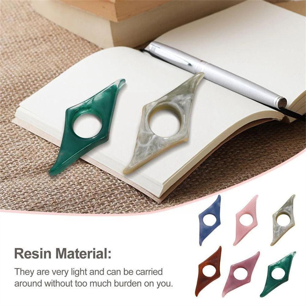 

Aids Convenient Resin for Children Book Support Bookmark Book Page Holder Thumb Book Support