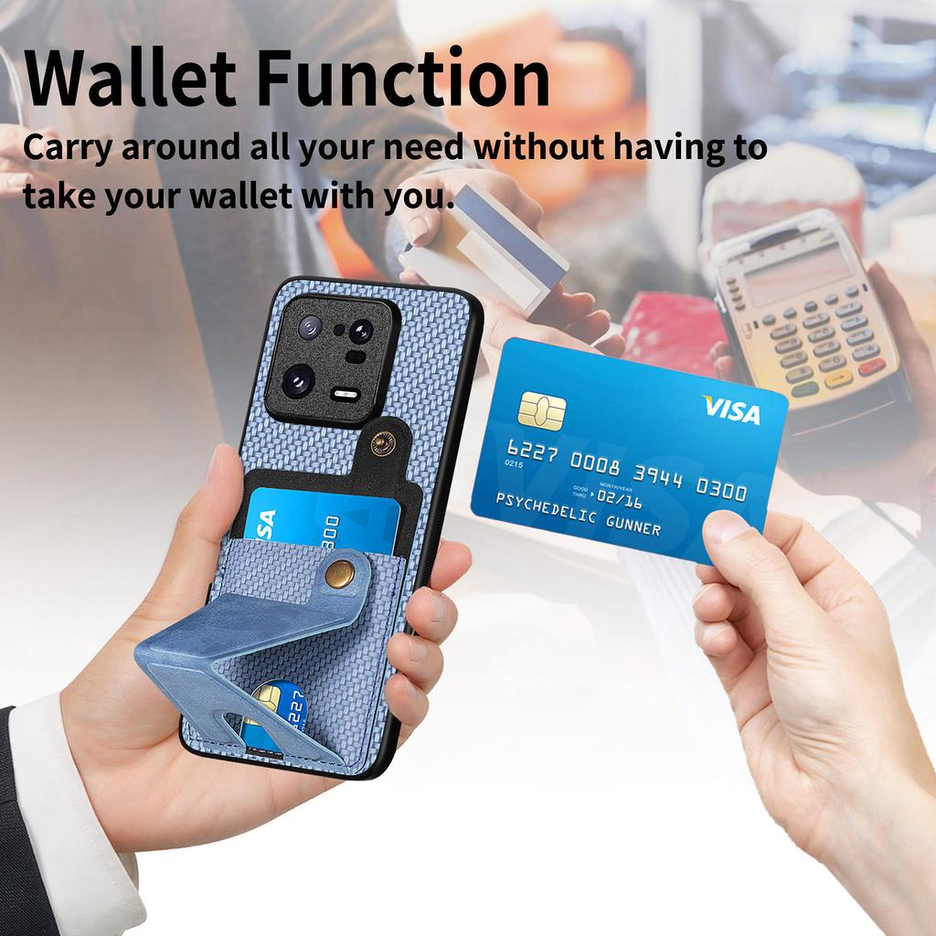 Applicable To Xiaomi 11Lite Card Mobile Phone Case Redmi Note11 Anti-drop Protective Case PocoX1 Bracket Mobile Phone Case