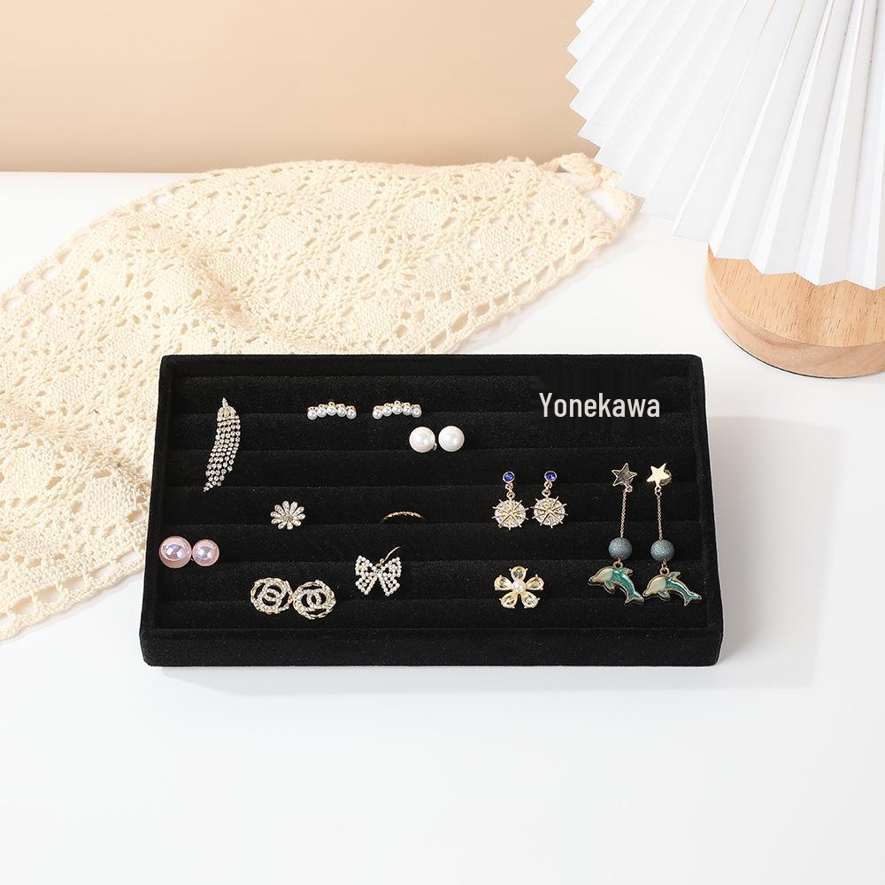 Multi-Style Plush Jewelry Storage Box with Drawers