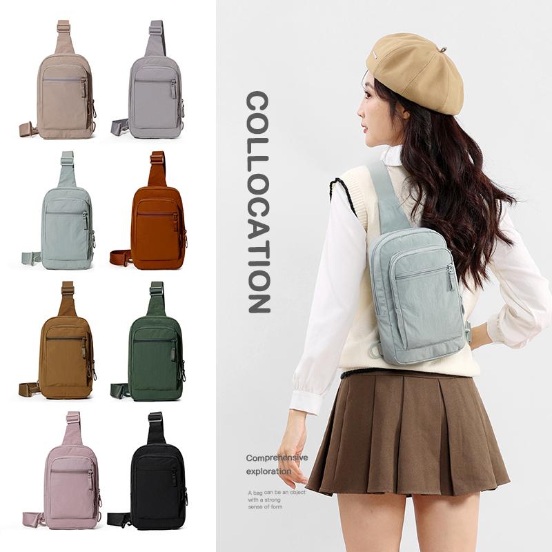 Women's Shoulder Bag Men's Water-repellent Mobile Phone Chest Bag Outdoor Sports Crossbody Bag Waist Bag