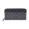 Accordion Wallet 20 Classic Monogram Long Leather Coated Canvas Wallet Men Wallet Black 58112-QBDEN