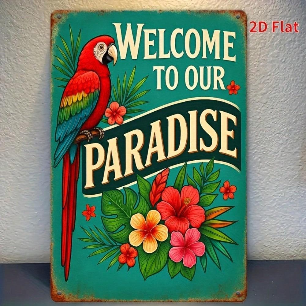 Retro Style Metal Sign for Home Decor